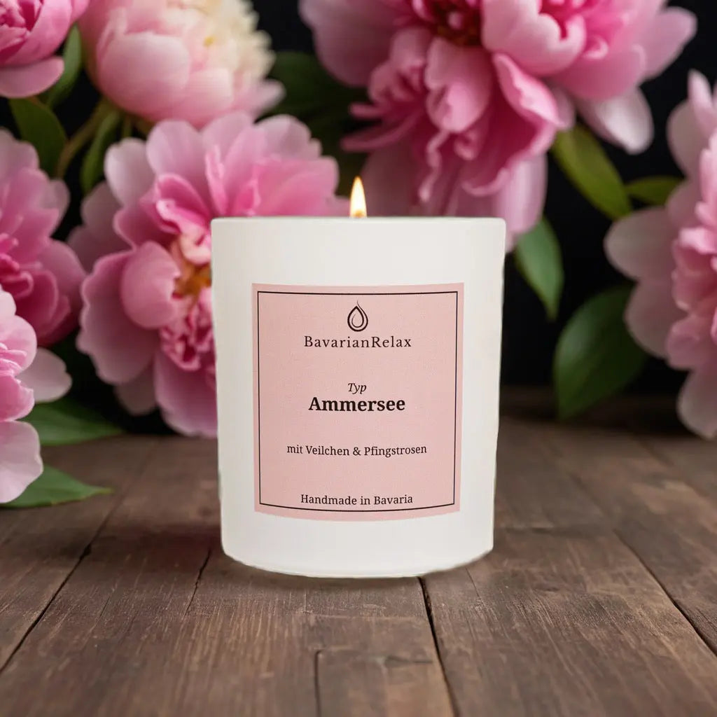 Type Ammersee scented candle 200g - Handmade in Bavaria